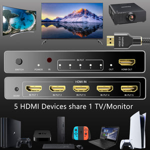 HDMI Switch 5 Ports